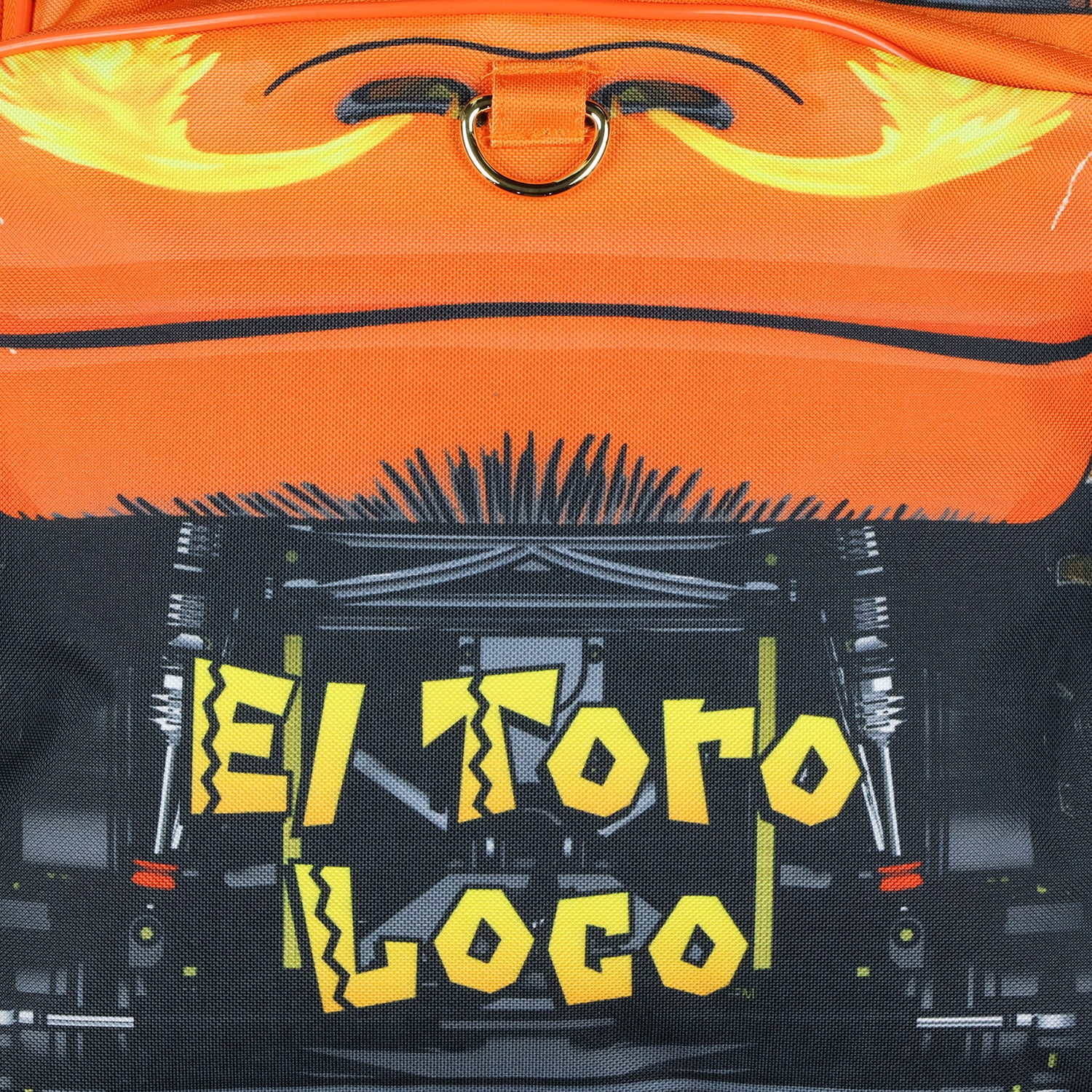 Monster Jam Backpack El Toro Loco 3D Bull Horns Monster Truck 16" Kids School Book Bag with Laptop Tech Sleeve 16"