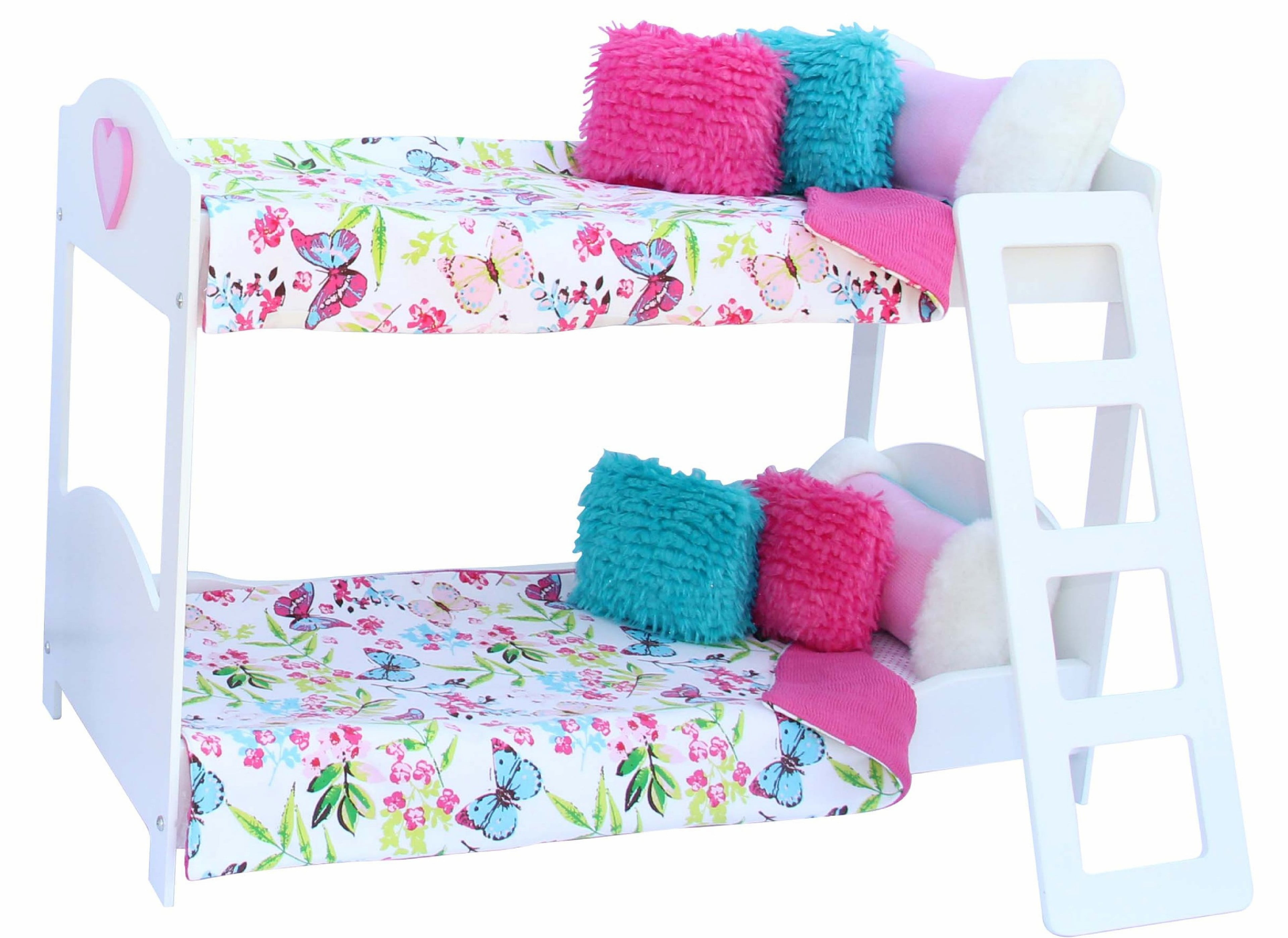 American Girl Doll Bedroom Set 18" 20 Pc Bunk Bed Bookshelf Bedding Pajama Toys