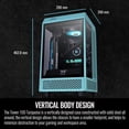 thumbnail image 3 of Thermaltake Tower 100 Tempered Glass Mini Tower Computer Chassis, 3 of 5
