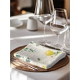 thumbnail image 6 of Watercolor Lemon Cloth Napkins Set of 6 Reusable Dinner Napkins, Eucalyptus Leaf Fruit Yellow Flower Cocktail Napkin Washable Table Napkins for Wedding/Holiday Party/Baby Shower 20"x20", 6 of 7