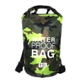 thumbnail image 1 of Sonducket Bolsa de natación impermeable de 15/20L/30L, de saco seco, colores de camuflaje, pesca, canotaje, kayak, almacenamiento, bolsa de Deportes acuáticos camuflaje verde 23 x 57 cm, 1 of 6
