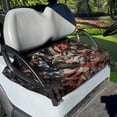 thumbnail image 3 of GarronmavisAmerican Flag Wolf Golf Cart Seat Towel Covers Seat Blanket Summer Spring Fall Winter Golf Cart Accessories with Holes for 2-Passenger Universal Fit, 3 of 5
