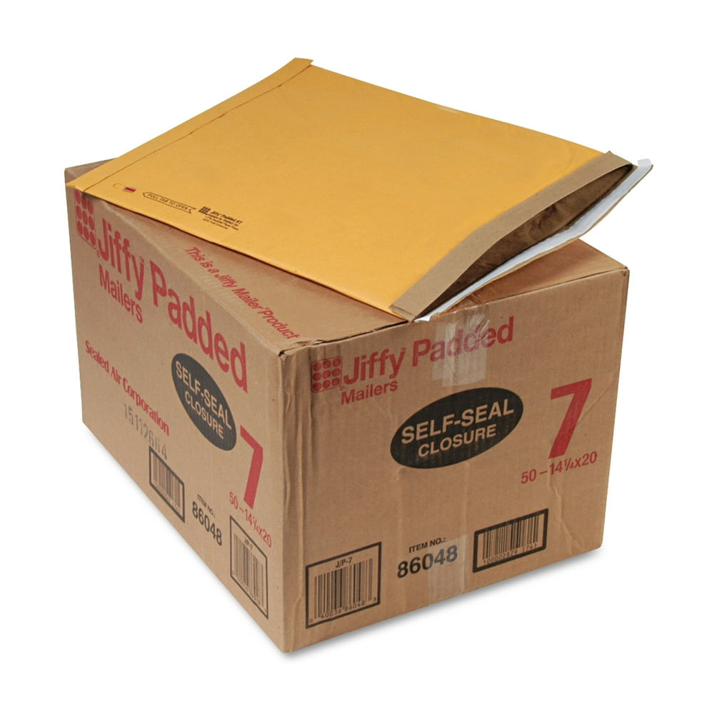 Sealed Air Jiffy Padded SelfSeal Mailer 7 14 1/4 x 20 Golden Brown 50