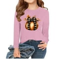 thumbnail image 1 of Birdeem Chemise de l'Action de Grâce pour Filles, Manches Longues pour Enfants, Col Rond Mignon, Blouse Décontractée, Col Rond, Vêtements pour Enfants, 1 of 5