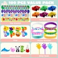 thumbnail image 2 of Huevos de Pascua precargados JOYIN, 100 unidades con varios juguetes y pegatinas, 2 of 5