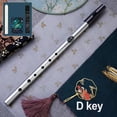 thumbnail image 1 of 6 Hole Flute C/D Key Irish Whistle Ireland Tin Penny Flute Woodwind Musical, 1 of 7