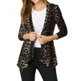 thumbnail image 6 of Allegra K Women's Leopard Print Long Sleeve Open Front Cardigan, 6 of 7