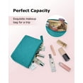 thumbnail image 5 of BAGSMART Makeup Bag Small Cosmetic Pouch Toiletry Bag Travel Organizer Case for Lipsticks Electonic Accessories, Waterproof, Portable, Multifunction, Women and Girls, Teal, 5 of 8