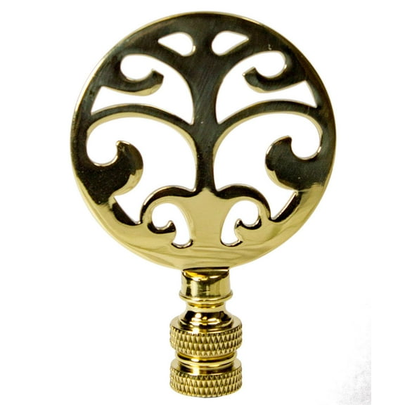 Polished Brass Tree Finial 2.25"h