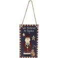 thumbnail image 1 of Decoración navideña de madera LzGUNGY Placa decorativa de Papá Noel Vintage Retro, 1 of 5