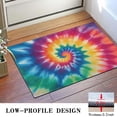 thumbnail image 3 of Colorful Rainbow Tie Dye Spiral Pattern Door Rugs,Washable Non Slip Door Mats Indoor,Decorative Door Mats,Entry Mat Indoor for Entrance,Bedroom,Kitchen,Bathroom,16"x24", 3 of 6