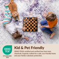 thumbnail image 4 of Design&I 2'x3' Ultra Soft Door Mat, Distressed Geometric Cloud Blend Fuzzy Gradient Border Design None Fluffy Washable Easy Care Indoor rug for Bedside Entryway, 4 of 7