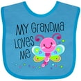 thumbnail image 3 of Inktastic My Grandma Loves Me Cute Dragonfly Boys or Girls Baby Bib, 3 of 4