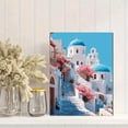 thumbnail image 2 of UXIEQU Santorini Blue Dome Church Canvas Wall Art Print 15.75x11.81 Inches, 2 of 8