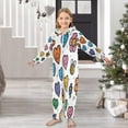 thumbnail image 4 of Vzayyk 4T-14Y Size Aviliable Cozy One-Piece Footless Sleeper Pajama Hearts Flowers Icons, 4 of 8