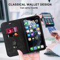thumbnail image 2 of Allytech iPhone 11 Pro Max PU Leather Wallet Case with RFID Blocking Card Slots Kickstand Magnetic Closure, Shockproof Protective TPU Flip Cover For iPhone 11 Pro Max,Black, 2 of 7