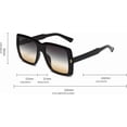 thumbnail image 3 of Lunettes de Soleil Rétro pour Hommes et Femmes, Grande Monture, Extérieur, Prise de Vue de Rue, Protection Solaire (Couleur : C, Taille : Moyen), 3 of 4