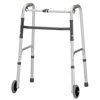 Adult Folding Walker 5 Inch Wheels Single Button Release - Blue - 1 Each / Each - 4080BW5
