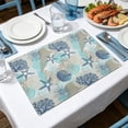 thumbnail image 6 of Coastal Placemats,Washable Table Mats for Kitchen Dining Seasonal Party Decor, 6 of 6