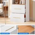 thumbnail image 6 of Dextrus 2 Drawer File Cabinet with Charging Station, Office Storage Filing Cabinet, White, 6 of 7