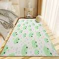 Area Rug Rectangle Carpet, Cartoon Animal Painting Frog Machine