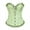 Foam Green, variant on Povozer Corset Tops for Women, Bustier Shapewear Lingerie, Lace Waist Push up Bodysuit(Yellow,S)