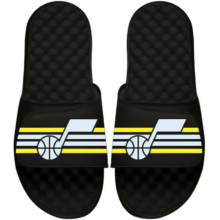 

Men s ISlide Black Utah Jazz Stripes Slide Sandal