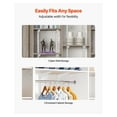 thumbnail image 4 of Shelf Track 60 Inch (5 Pack) Adjustable Steel Wall Mounted Shelf Pilaster System - Heavy Duty Rail for Home Organization, Garage Storage, Closet Shelving, 4 of 9