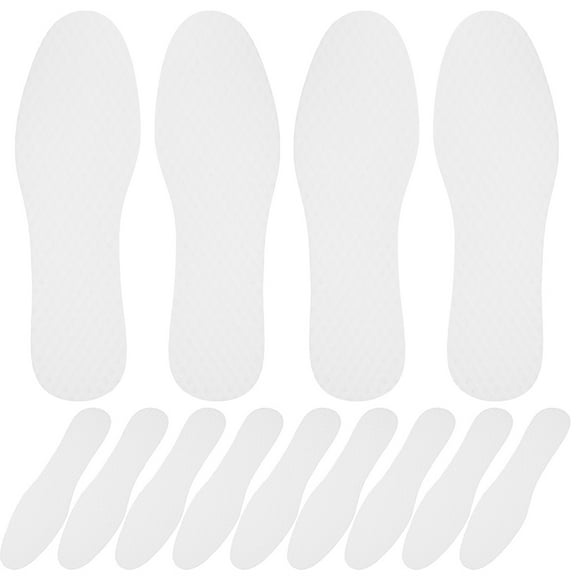 LEORX 20Pairs Thin Breathable Paper Shoe Liners Comfortable Disposable Insoles for Shoes