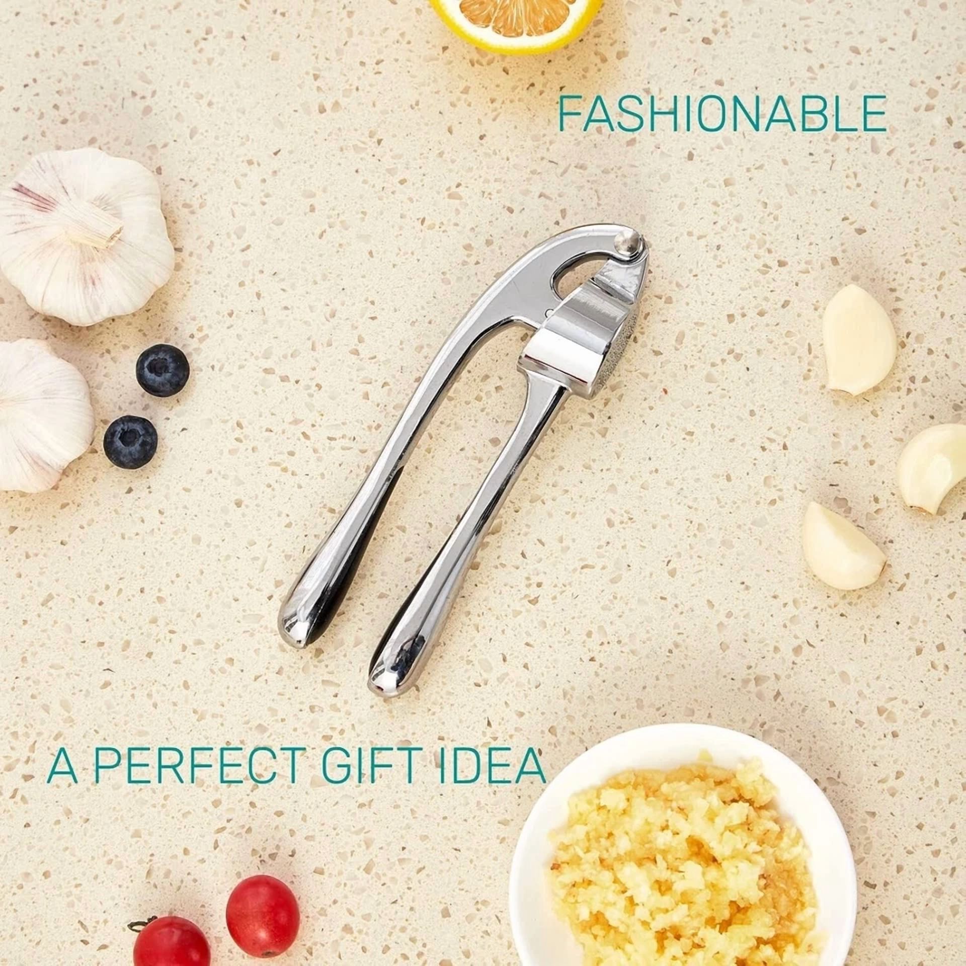FLINT - Garlic Press, Premium Rust Proof Kitchen Garlic Mincer Crusher Squeezer