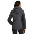 thumbnail image 2 of Port Authority Ladies Colorblock 3 in 1 Jacket-L (Magnet Grey/ Black/ Very Berry), 2 of 5