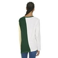 thumbnail image 2 of Women's Tommy Jeans White/Hunter Green Milwaukee Bucks Amelia Color Blocked Long Sleeve T-Shirt, 2 of 3