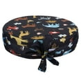 thumbnail image 1 of Silla redonda para niños de 1 pieza, cojín creciente, patrón animal, asiento elevador para niños, 1 of 5