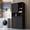 Black, variant on Mintazer 63" H Bathroom Storage Cabinet with 2 Tilt Out Laundry Hampers, Freestanding Laundry Cabinet with Adjustable Shelves, Black
