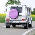 thumbnail image 7 of Kll Lilac Glittering Tire Cover,Universal Wheel Tire Cover For Trailer, Rv, Suv, Truck,Camper And Many Vehicle,(17 Inch), 7 of 7
