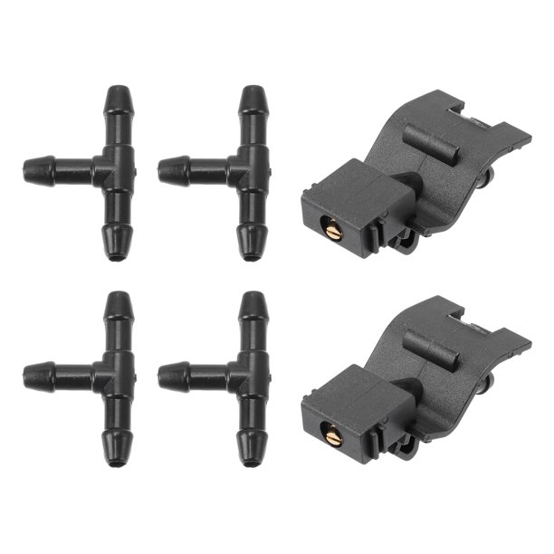 Kit de Boquillas de Limpiaparabris Unique Bargains para Toyota Matrix E140 2009-2014, Boquillas de Rociado de Parabrisas, Rociador de Limpiaparabris No. 8538130150, 4 Pcs Conector de Manguera T