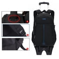 thumbnail image 3 of Rolling Backpack Waterproof Carry-on Fashion Wheeled Backpack Rolling Bookbag, 3 of 10