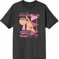 thumbnail image 3 of Sailing Club Port Windward New York Adult Charcoal Crew Neck Short Sleeve Tee-Medium, 3 of 4