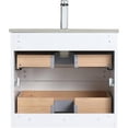 thumbnail image 3 of Blossom Assisi 24" Bathroom Vanity w/ Ceramic Sink | Glossy White | Basin | Floating Vanity Storage, 3 of 8