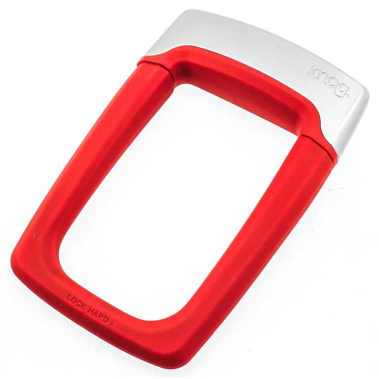 Knog Strong Man High Security Bike U-Lock 13mm Steel Shackle Red 