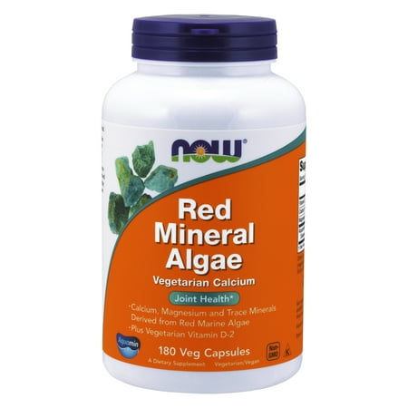 NOW Supplements, Red Mineral Algae, 180 Veg (Best Red Marine Algae Supplement)