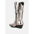 thumbnail image 4 of Cowby Metallic Faux Leather Cowboy Boots, 4 of 9