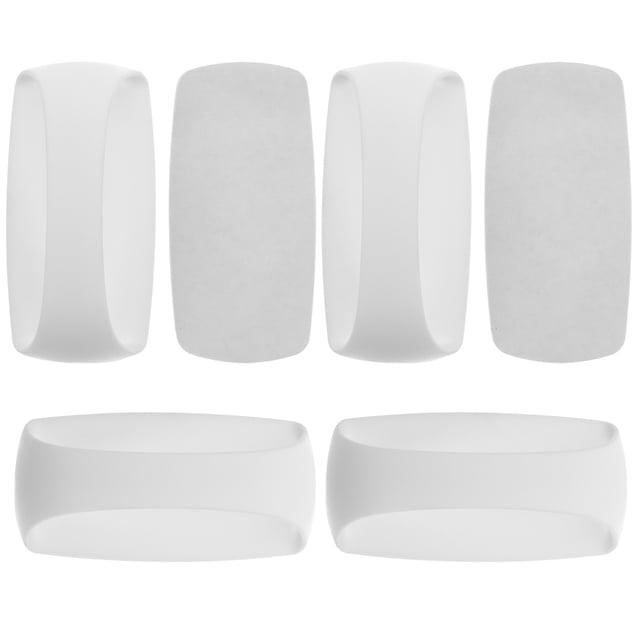 BRIGHTFUFU 6pcs Self Adhesive Door Handles Adhesive Handle ABS Simple Solid Color Style For Homeowners Glass Doors