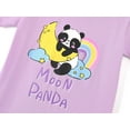 thumbnail image 3 of Topgal Girl Cotton Panda Pajamas Cozy Summer Crewneck Short Sleeve Set Snug-fit Toddler Rainbow Jammie for Kid Size 14, 3 of 7