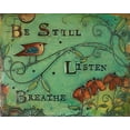 thumbnail image 2 of Kinnison, Carolyn 24x20 Gold Ornate Wood Framed with Double Matting Museum Art Print Titled - Be Still Bird, 2 of 4