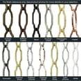 thumbnail image 4 of 12 Gauge Decorative Solid Steel Twist Link Fixture Chain | 3 Foot Increments |Polished Nickel Finish, 4 of 5