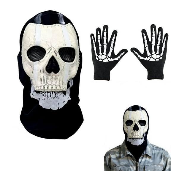 Halloween Adults Men Scary Skeleton Horror Killers Latex Skull Mask, Costume Prop Realistic Masks Adult Halloween Theme Party Cosplay Fancy Dress