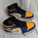 thumbnail image 1 of Ni - ke Ni - ke Air Jordan 1 Mid 'Los Angeles Lakers' DQ8426-517, 1 of 5