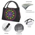 thumbnail image 4 of Disketp Mardi Gras5 Bolsa Térmica Estampada, Bolsa Térmica Aislante para Almuerzo, Playa y Campamento, 4 of 6