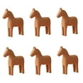 thumbnail image 4 of Raindrops 6pcs Wooden Horse Statue Wooden Sculpture Wooden Horse Sculpture Wooden Horse Figurine Diy Wooden Crafts Diy Painted Ornaments Wooden Desktop Decor Wood Crafts for Adults Kids, 4 of 8